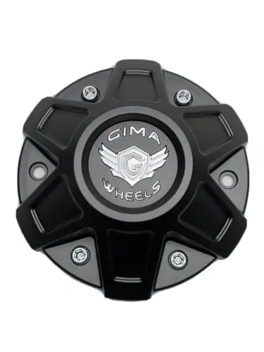 Gima Matte Black Wheel Center Cap Cbgm1-2P 1