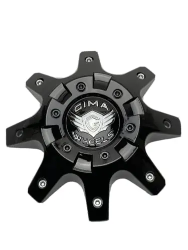 Gima Wheels Gloss Black Wheel Center Cap Cbgmb08-1P 1