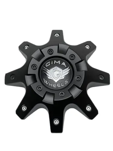 Gima Wheels Matte Black Wheel Center Cap Cbgmb08-1P 1