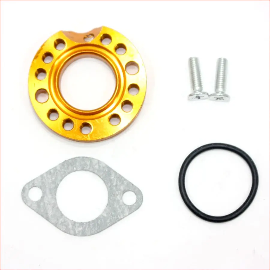 Gold 26Mm Carby Carburetor Manifold Spinner Adaptor Pit Pro Quad Dirt Bike Atv 1