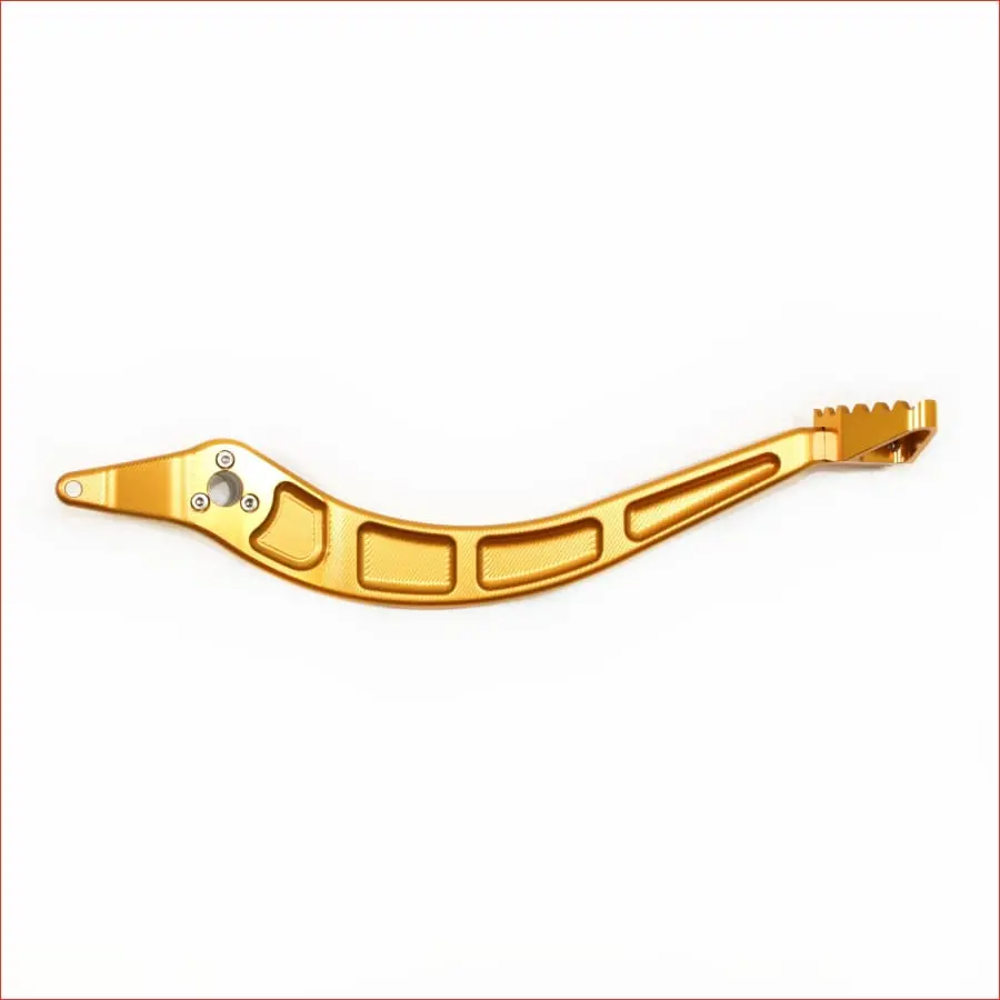 Gold 340Mm Cnc Heavy Duty Foot Brake Pedal Lever 1