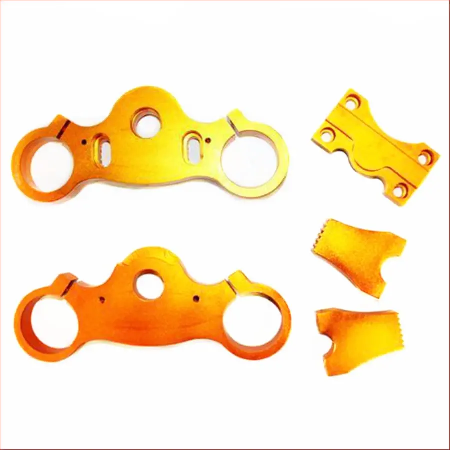 Gold Cnc 42Mm 48Mm Handle Bar Triple Trees Triple Clamps Riser Dirt Bike 1