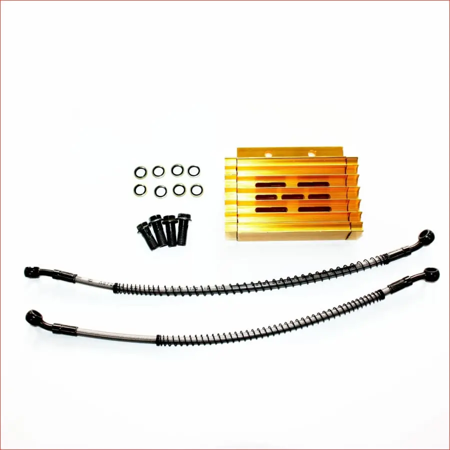 Gold Cnc Engine Oil Cooler Kit Radiator 140Cc 150Cc 1
