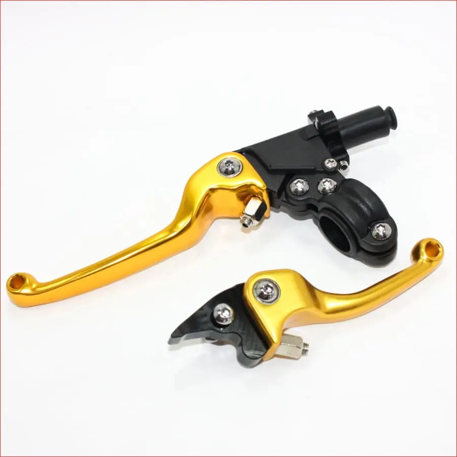 Gold Cnc Heavy Duty Clutch + Brake Lever Set 125Cc 150Cc 1