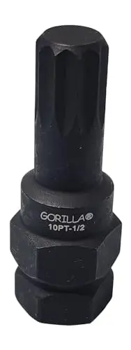 Gorilla Automotive 10Pt-12 10Pt 1/2 Star Key Lug Nut Removal Key 1