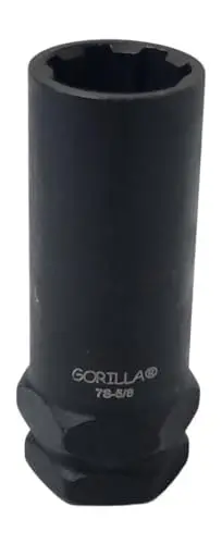 Gorilla Automotive 7S-58 7S -5/8 Spline Short Passenger Lug Nut Key 1