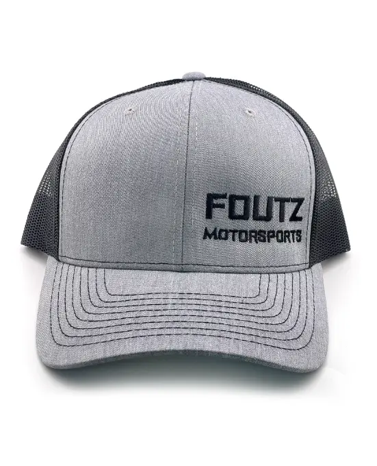 Grey Snap Back Trucker Hat - Foutz Motorsports (112 Richardson) 1