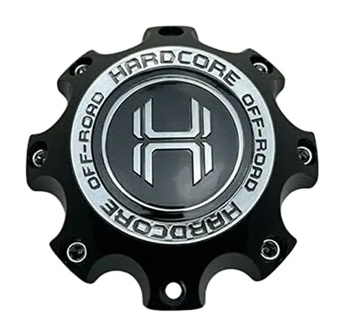 Hardcore Off-Road Gloss Black Wheel Center Cap Hd-Cap-8H-165 Cap020-Md Sg 1