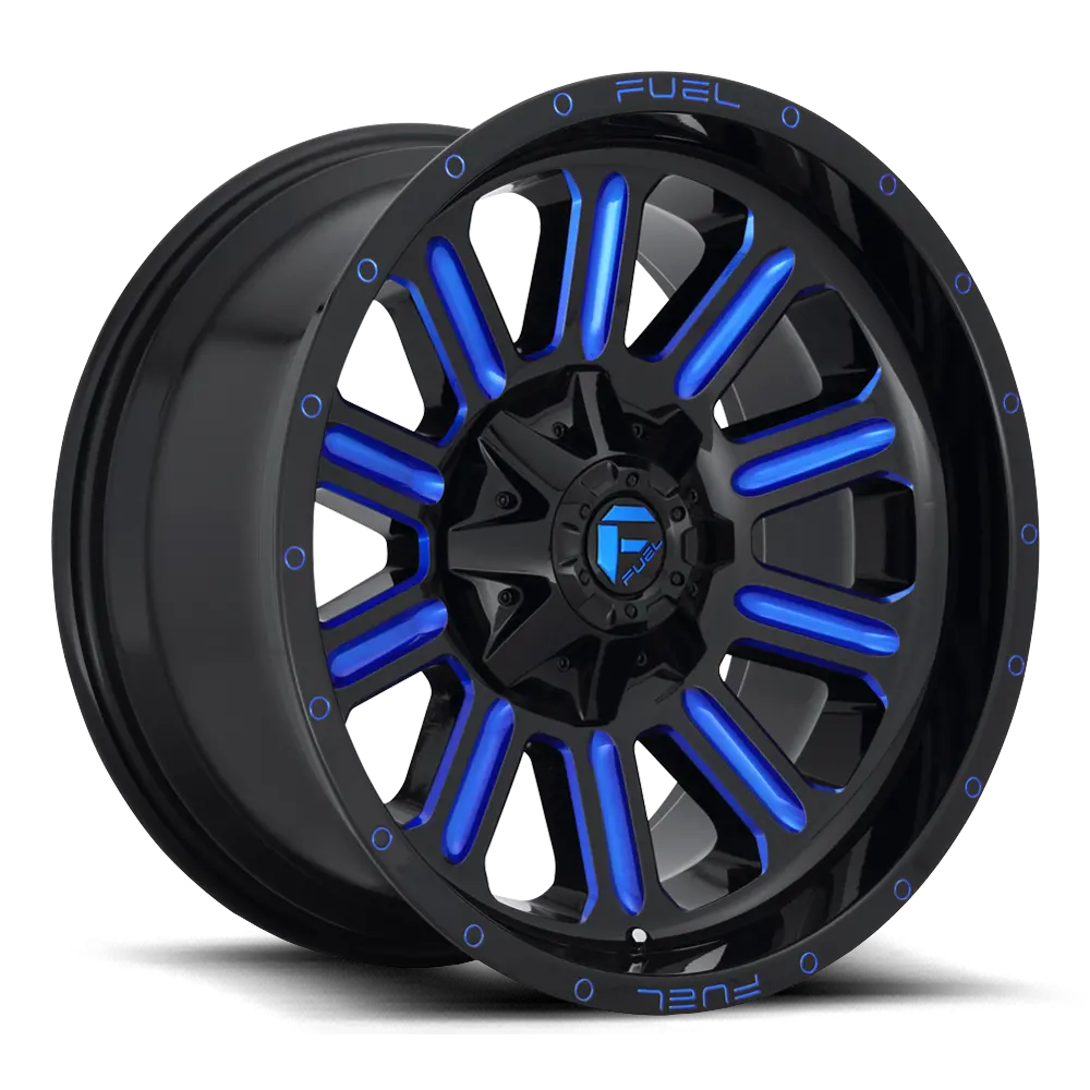 Fuel Hardline [ D646 ] - Gloss Black W/ Candy Blue 1