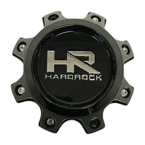 Hardrock Gloss Black 8 Lug Wheel Center Cap H581b H581b-Sg 1