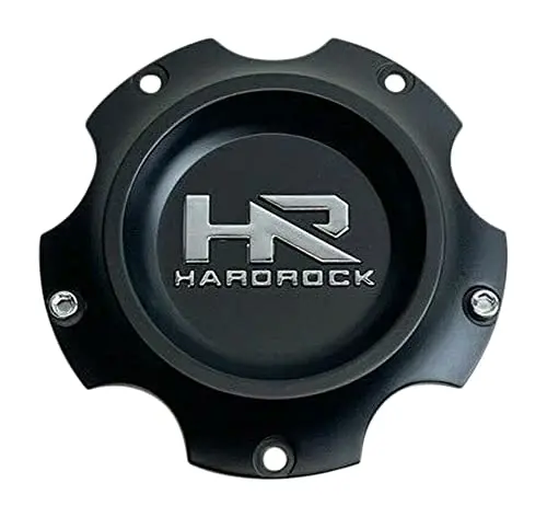 Hardrock Matte Black Wheel Center Cap E324s116 E324s105-5H-B 1