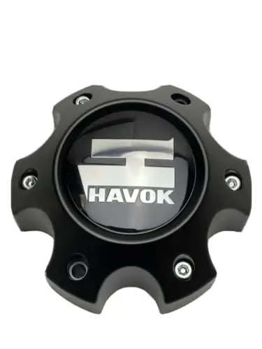 Havok Matte Black Wheel Center Cap Cbh06-C1p 1