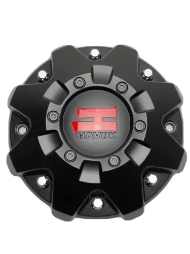 Havok Matte Black Wheel Center Cap Cbh103-B1p Cbh103-A1p 1
