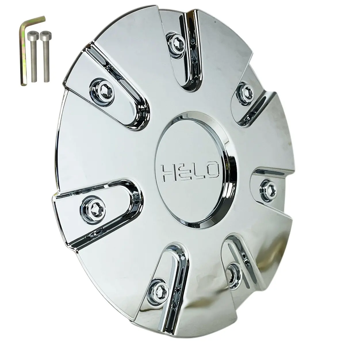 Helo Chrome Wheel Center Cap Fits He868 Wheels Rim Part # 868L185 (1 Cap) New+Bolt 1