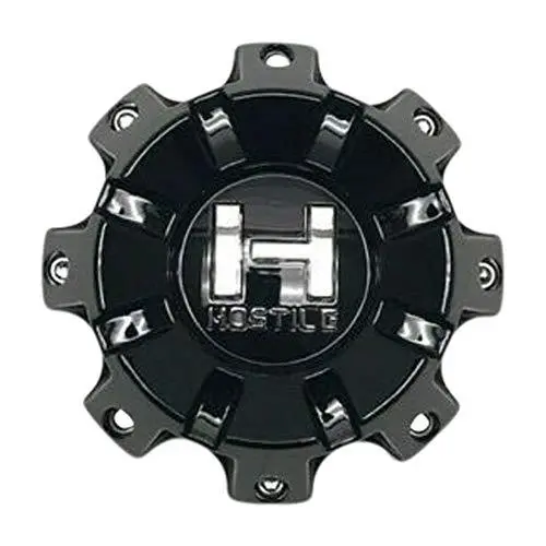 Hostile Gloss Black Wheel Center Cap Hc-8002 Hc-8001-B 1