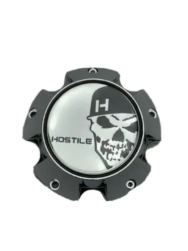 Hostile Special Edition Skull Logo Chrome Wheel Center Cap C-8016-D 1