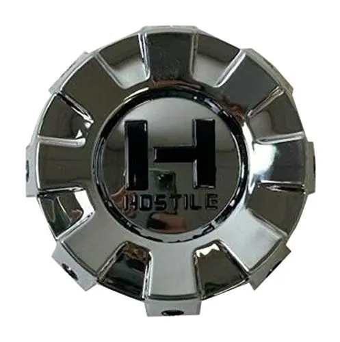 Hostile Wheels 8 Lug Chrome Wheel Center Cap Hc-8001 Hc-8001-B 1