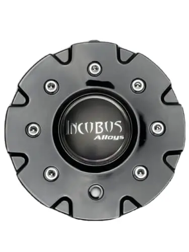 Incubus Alloys 840 Gloss Black Wheel Center Cap Emr0840-Truck-Cap 1