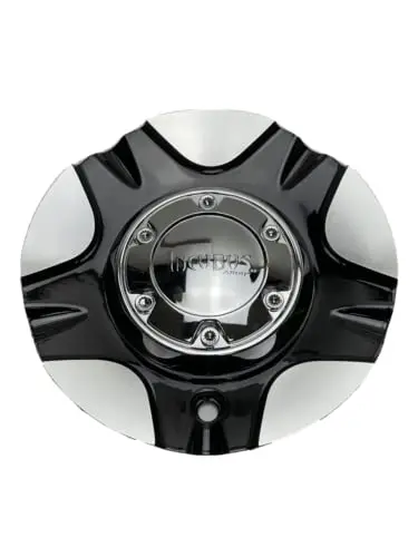 Incubus Alloys Black And Machined Wheel Center Cap Emr500-Truck Emr500-Cap-Up 1