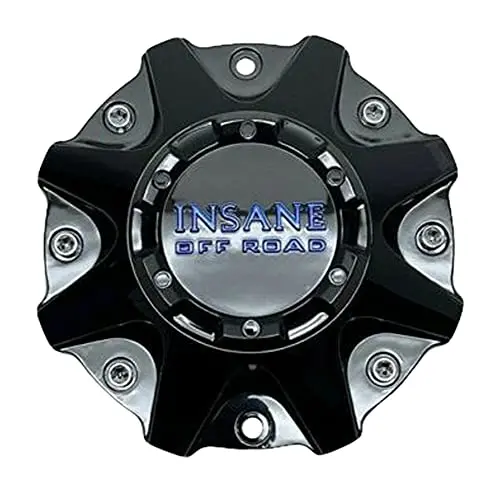 Insane Off-Road Gloss Black And Blue Logo Wheel Center Cap Er038 310L214-D 1