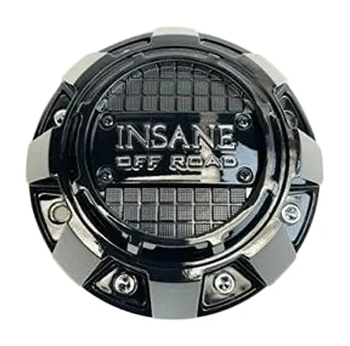 Insane Offroad Gloss Black And Chrome Logo Wheel Center Cap 721L182 1