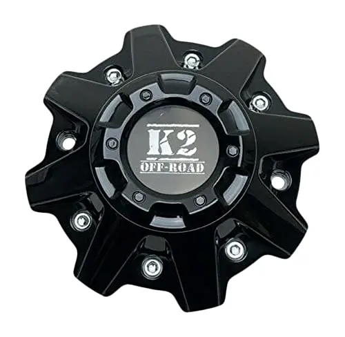 K2 Off-Road Gloss Black Wheel Center Cap Cap-903L210 903L210-Sg 903L196-Sg 1