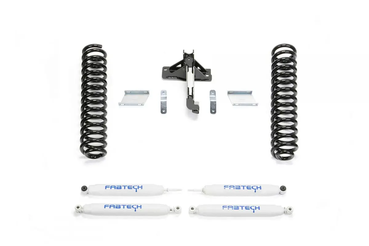 Fabtech 17-24 Ford F250/F350 4Wd Diesel 2.5In Budget Coil Kit W/Perf Shks 1