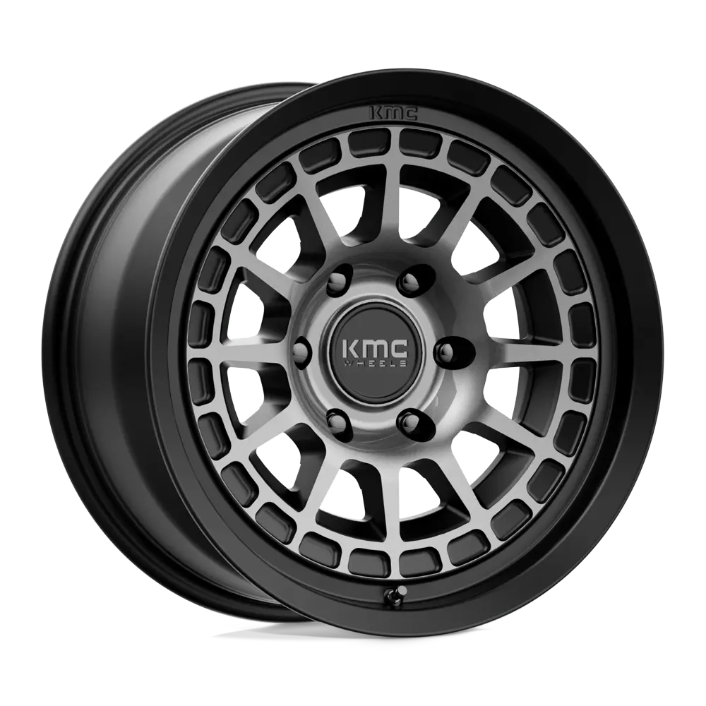Kmc Canyon Wheels - Satin Black With Gray Tint 1