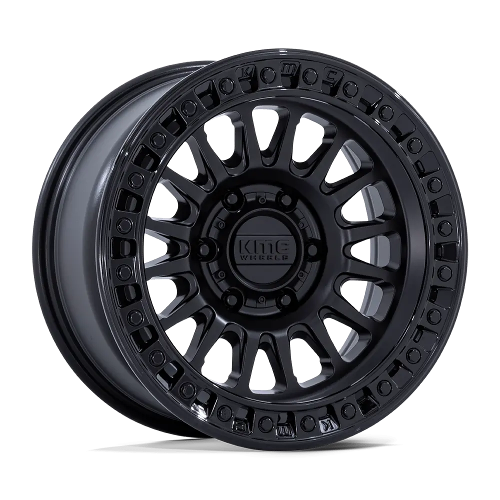 Kmc Ims Wheels - Matte Black W/ Gloss Black Lip 1