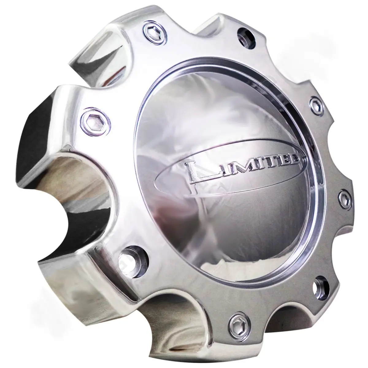 Limited Wheels Chrome Custom Wheel Center Caps # L-053-8H-Cap (1 Cap) 1