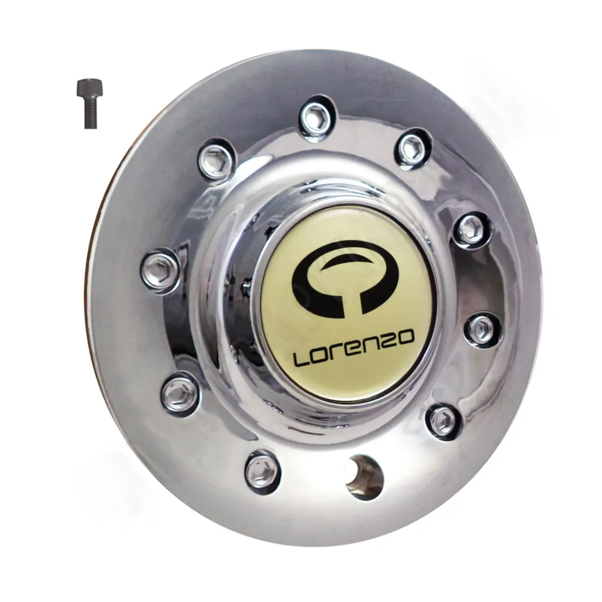 Lorenzo Chrome Wheel Center Caps # Wl028l163 (4 Caps) 1
