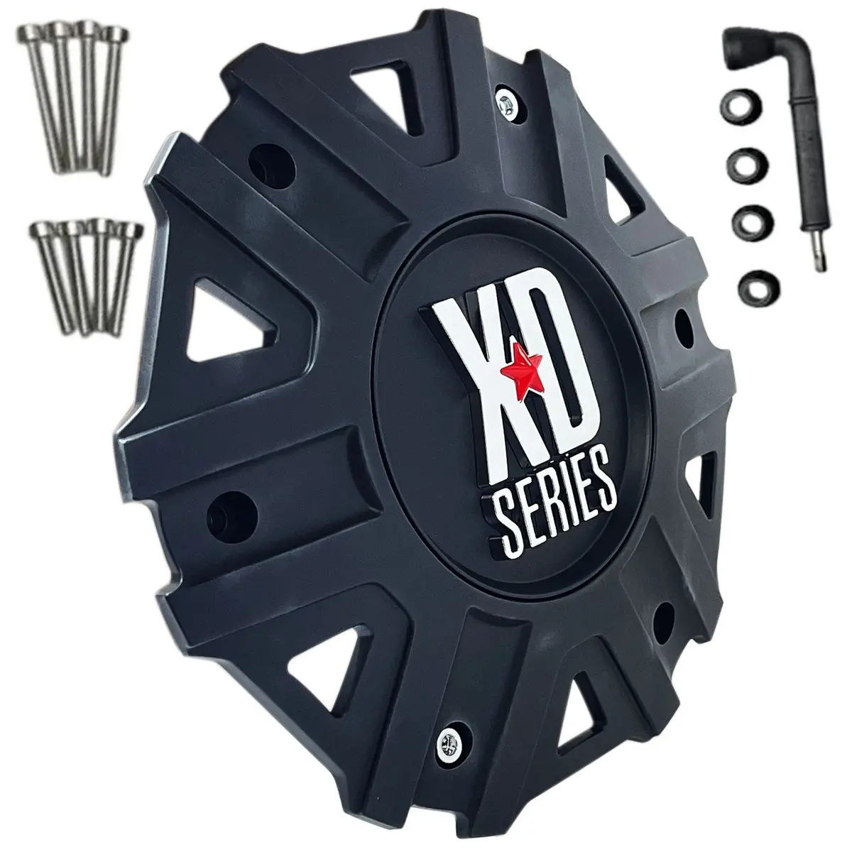Kmc Xd Series Wheel Center Cap Satin / Matte Black Xd822 Monster Ii M-959Sb (4 Caps) New 1