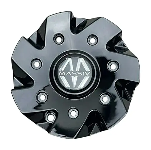 Massiv Gloss Black Wheel Center Cap Cs508-1P 1