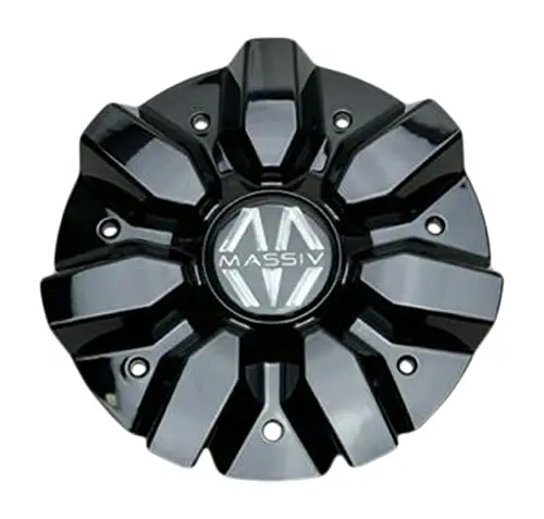 Massiv Gloss Black Wheel Center Cap Cs518-2P 1