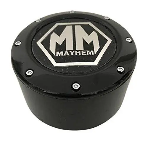 Mayhem Wheels 8 Lug C10805005b-L 81232090F-6 81232090F-5 C1080505b Gloss Black Center Cap 1