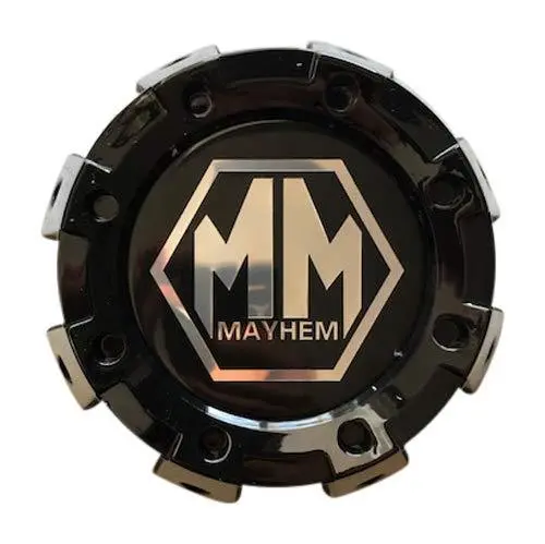 Mayhem Wheels 8101 Monstir Dually C108101b01-R 813220825F-2 Gloss Black Rear Center Cap 1
