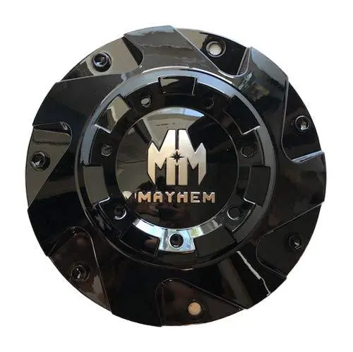 Mayhem Wheels 8106 Hatchet C108106-Cap C108106b Gloss Black Center Cap 1
