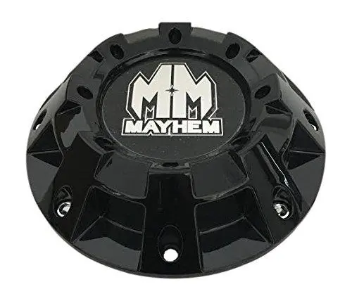 Mayhem Wheels C108100b 81492090F-1 Gloss Black Center Cap 1