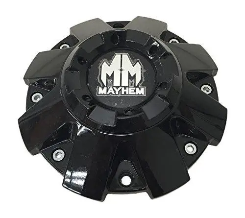 Mayhem Wheels C108103b-Cap C-108103-Cap Gloss Black Wheel Center Cap 1