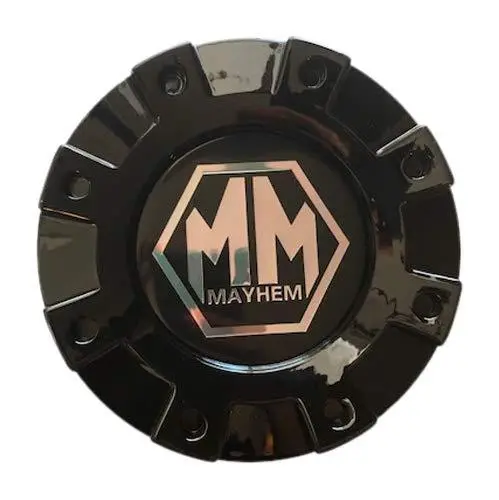 Mayhem Wheels Dually 8101 Monstir C108101b02-R 813220825 Gloss Black Rear Center Cap 1