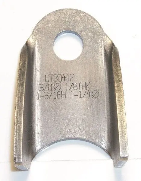 Weld-On 4130 Chromoly Steel Bent Tab Mounting Bracket 1