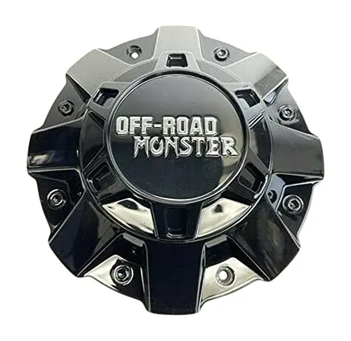 Monster Off-Road Gloss Black Wheel Center Cap C-5240-1-Xg C-8115-1 1