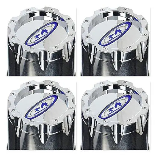 Moto Metal 4 Pack 353B136ch1 Chrome Wheel Rim Center Cap Push Thru 1