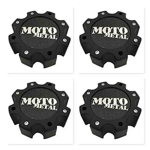 Moto Metal 4 Pack Wheels 845L172 Lg0810-26 845L172s2 Matte Black Center Cap 1