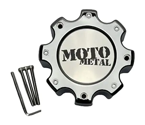 Moto Metal Chrome 8 Lug Wheel Center Cap With Screws Mo909b8165c He835b8165-Aa 1