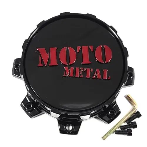 Moto Metal Moto Cap Bolt-On (Gb/Rd/Gb) - 8 Lug - T805l170-8-H53-S2 1
