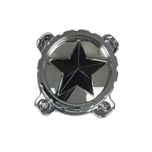 Msa 3 Cap - Chrome W/Gloss Black Star 1