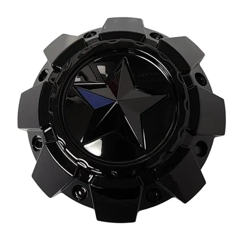 Msa Wheels M50l142-G49-Gbgb Gloss Black Center Cap With Gloss Black Star 1