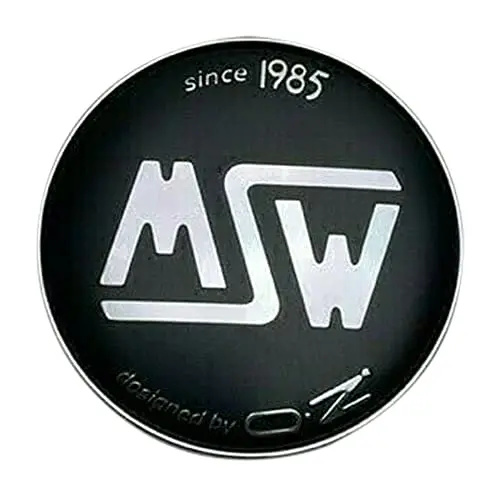 Msw By Oz Since 1985 Matte Black Snap In Wheel Center Cap Xc512bw-1 1