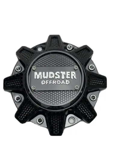 Mudster Offroad Gloss Black Wheel Center Cap C-750-1 1